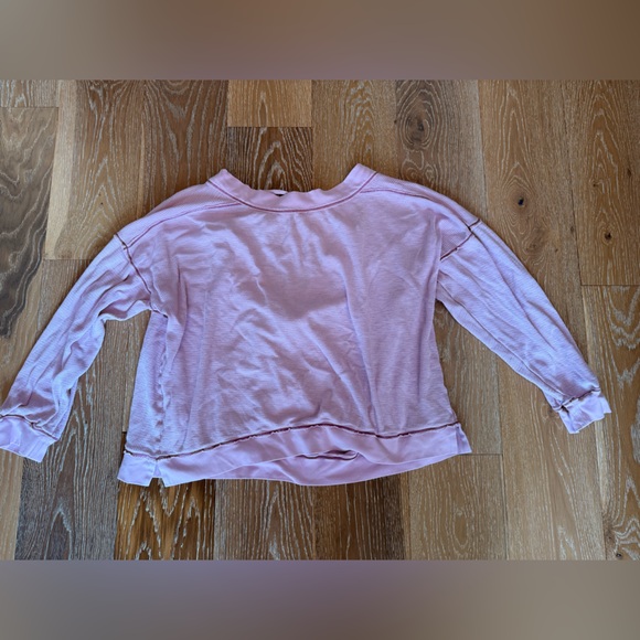 Free People Tops - Free people waffle knit tie back long sleeve top